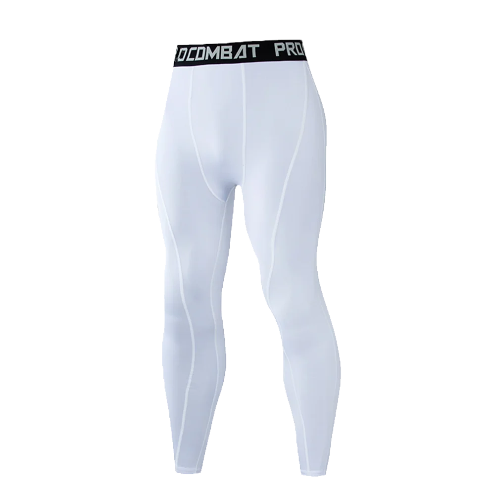 Men\'s Tight Long Pants Jogging Fitness Jujitsu Workout Sweatpants Yoga Trousers Compression Thermal Leggings Gym Training MMA