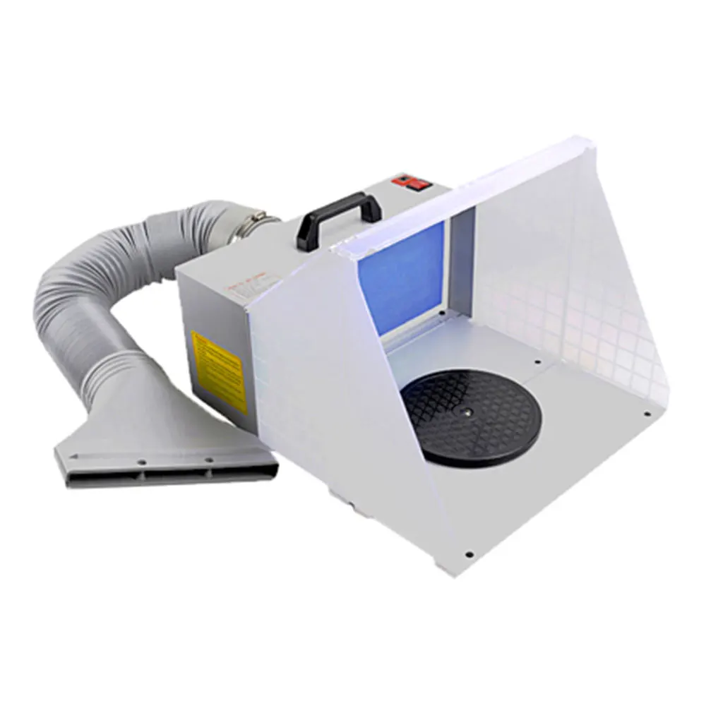 Model Coloring Sturdy Spray Booth Exhaust Fan Baking Paint Sealing Fan Suction Spray Paint Box Workbench AC100-240V