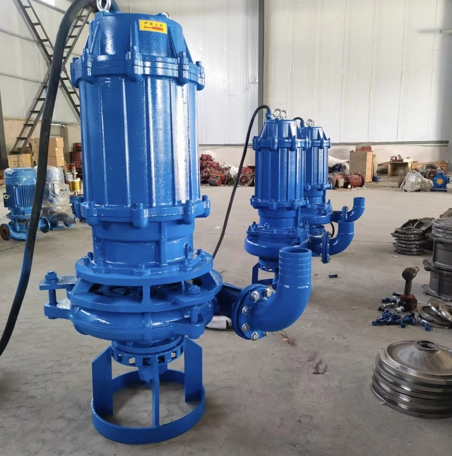 مضخة رمل غاطسة لبركة النهر، تجريف مياه الصرف الصحي وإزالة الطين، مضخة الصرف الصحي والحمأة، شفط الرمل السفلي