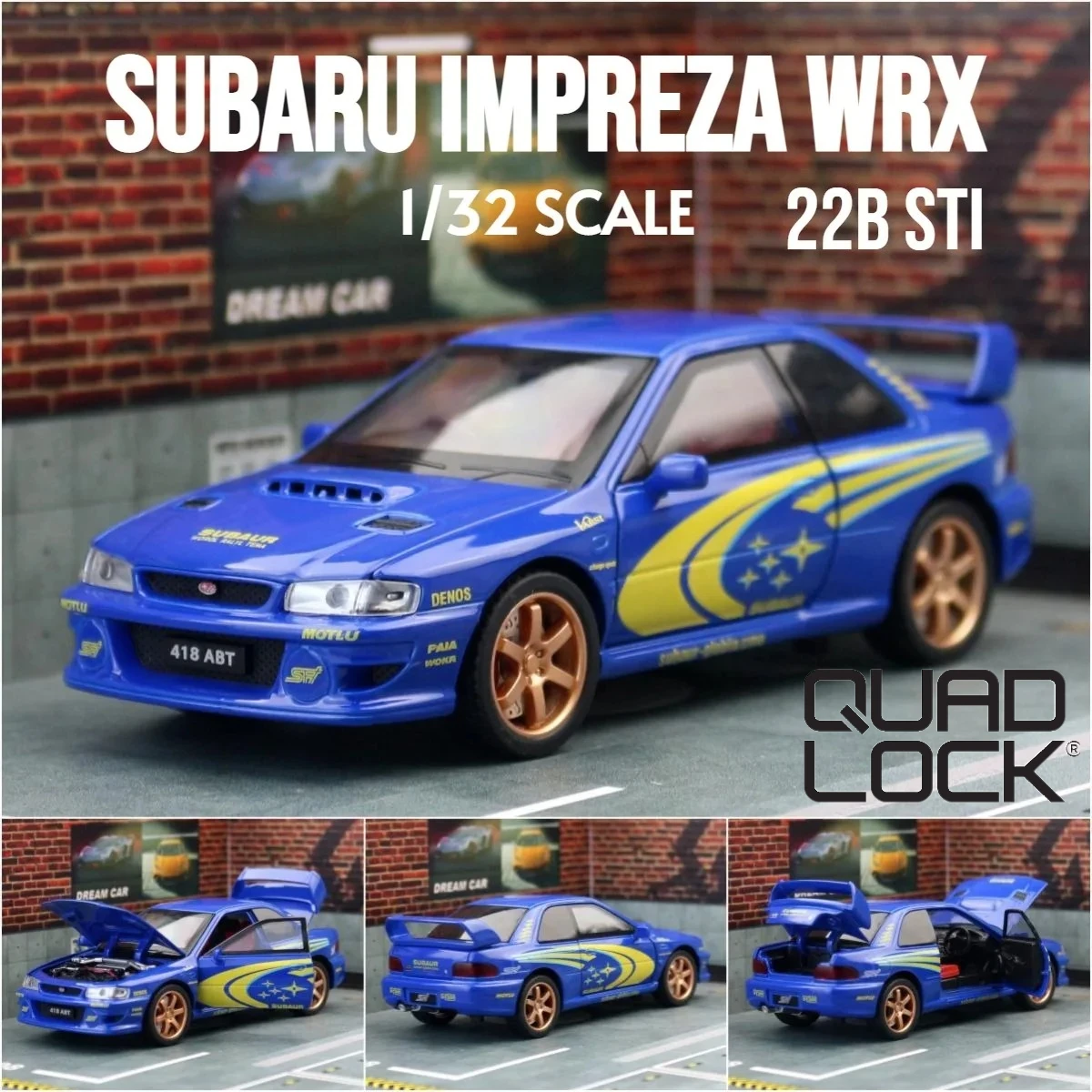 

Моделирование 1:32 Subaru Impreza WRX 22B STI модифицированная модель автомобиля из сплава металла литой под давлением миниатюрная Voiture детский подарок на день рождения для мальчиков