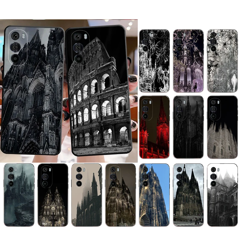 

Phone Case For Motorola Edge 60 50 40 Pro 60 50 40 30 Ultra Neo Fusion Moto G Stylus G Gothic Castle Church Art