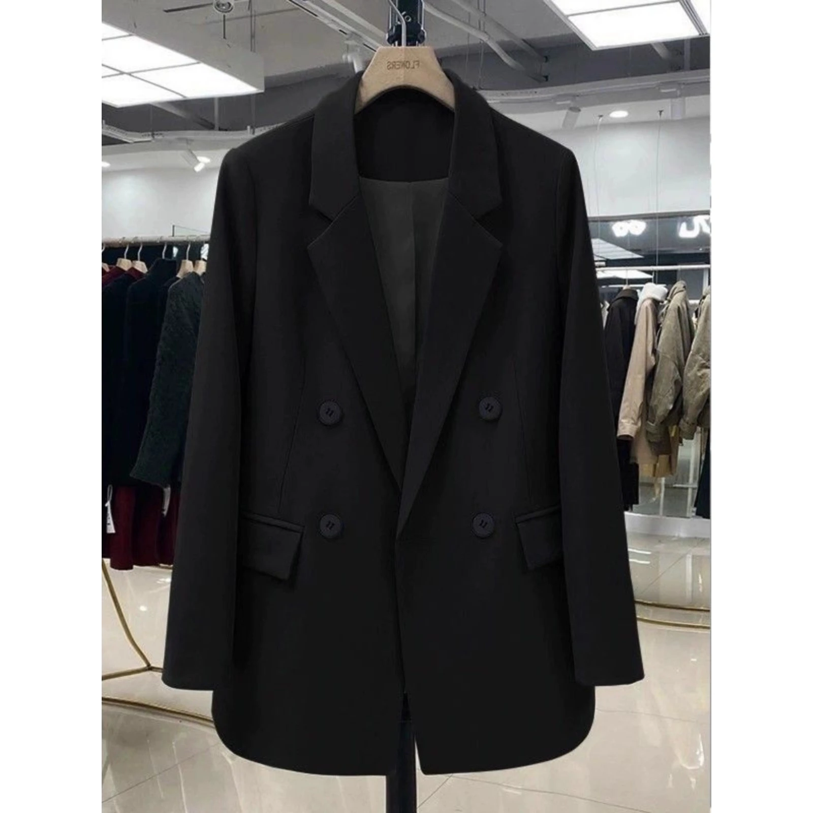 

Loose Fit Large Size 300 Pou Bla Autumn Winter Men's Women's Suit Jaet Faionable Versatile High-End Trendy Top