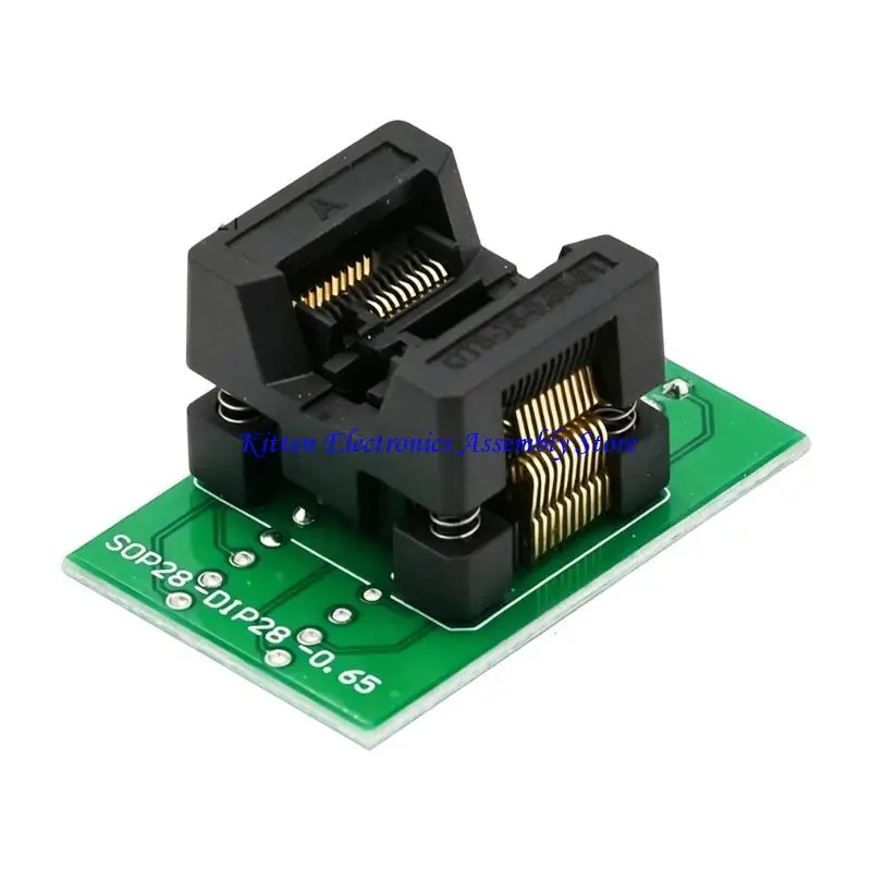 96GD Durability TSSOP8 SSOP10 SSOP20 Programmer Socket With 0.65Mm Pin Spacing For Electronics Development Production