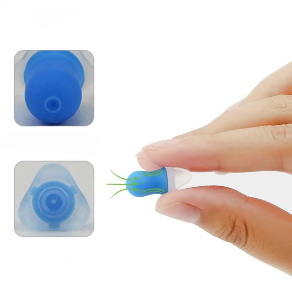 زوج معادلة الضغط سدادات الطيران الحد من الضوضاء النوم عازلة للصوت سيليكون سدادات متعددة الوظائف قابلة لإعادة الاستخدام الأذن المقابس #4