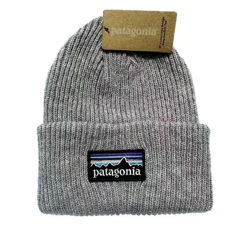 PATAGONIA Beanie Hat Fashion Women Cloth Label Caps Autumn Winter Outdoor Warm Couple Knitted Hats Solid Color Simple Cap