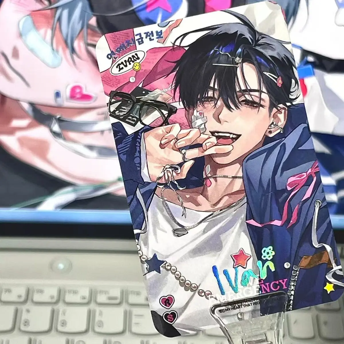 Alien Stage аниме IVAN TILL маленькая открытка фотокарточки для девочек друзья подарок DIY открытка закладка аниме аксессуары 2 шт./компл.