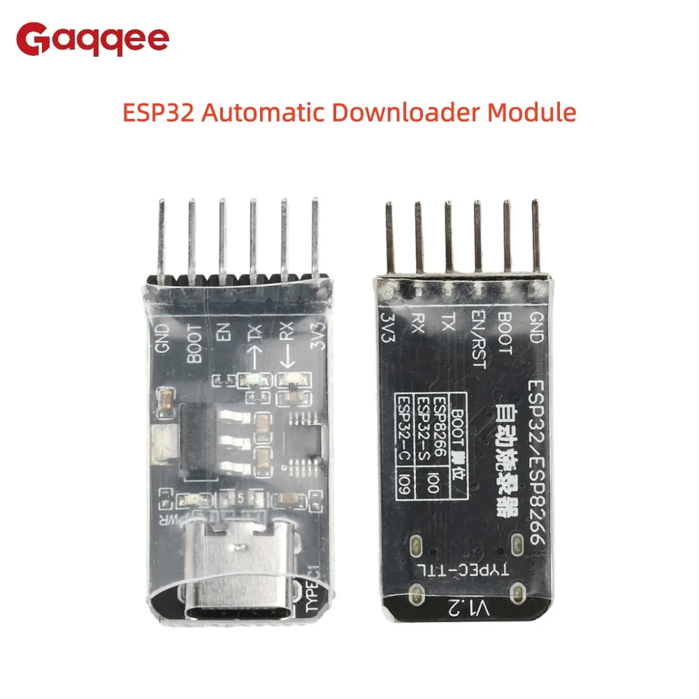 Módulo de programación ESP32 USB a serie Módulo USB a TTL Módulo de descarga automática Programador ESP8266 Interfaz tipo C