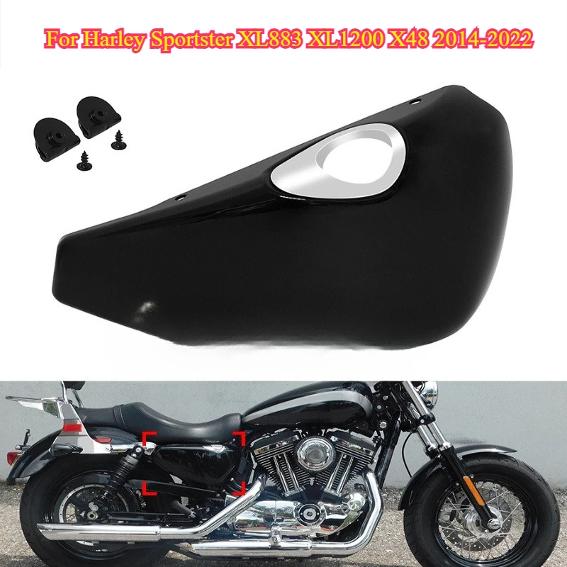 

Motorcycle Right Battery Fairing Cover Side Guard Protection Motocross For Harley Sportster XL883 XL1200 X48 2014-2021 2022
