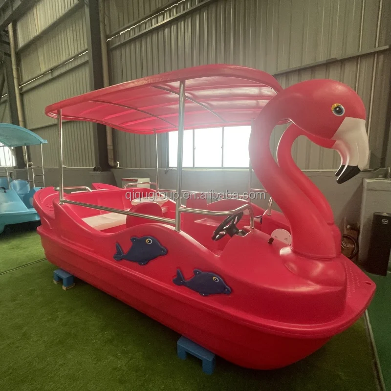 

Commercial Use Customized Flamingo Shape Design Water 5 People Electric Pedal Boat
