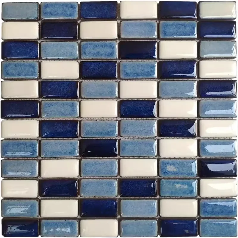 

3D Square Ceramic Mosaic Tiles Glass Mirror Handmade Ornaments Tiles Wall Crafts Colorful Crystal for Decorative Materials