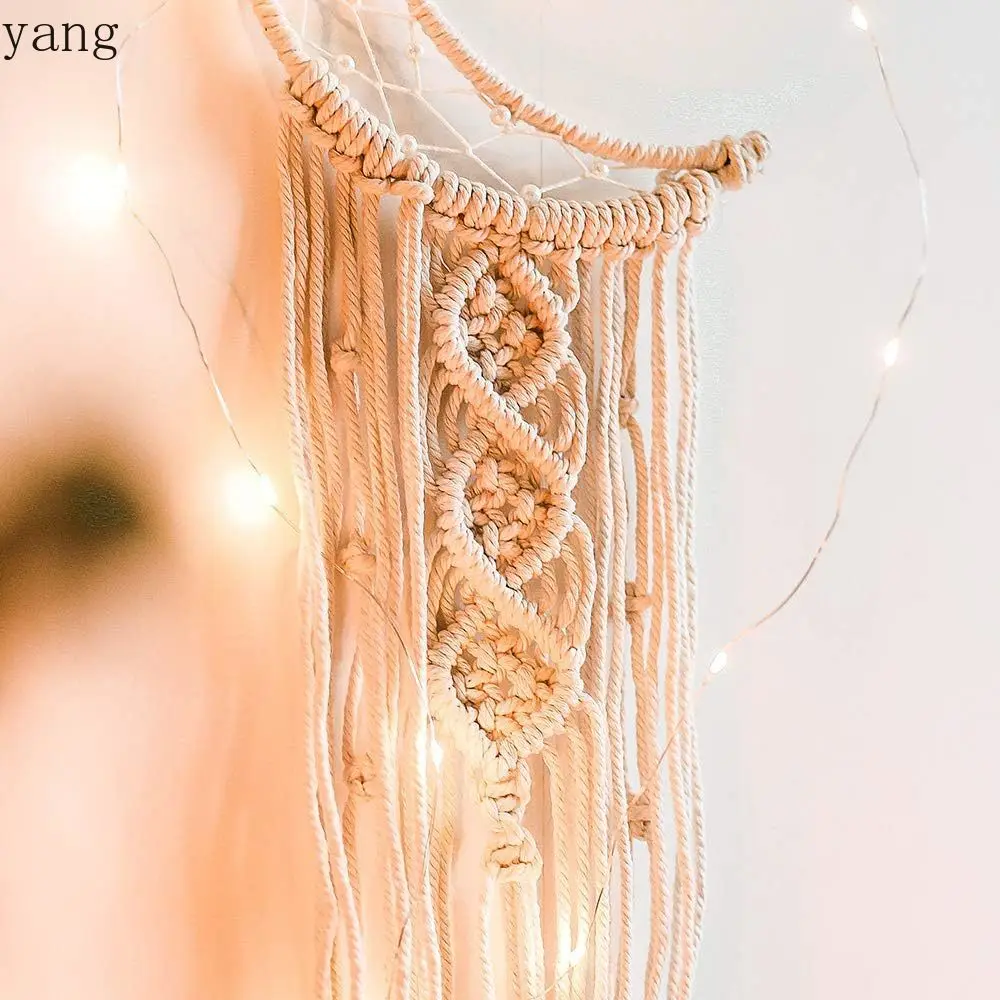 CX artificial woven cotton rope tapestry fringed home wall hanging decorative soft decoration