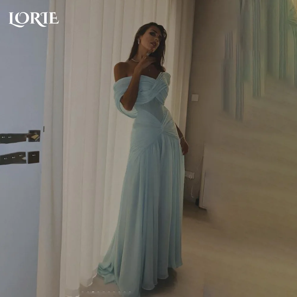 

LORIE Off Shawl Evening Dress Elegant Sweetheart Flowy Princess Prom Dress A-Line Pleats Corset Party Gown Club lCustomized 2026