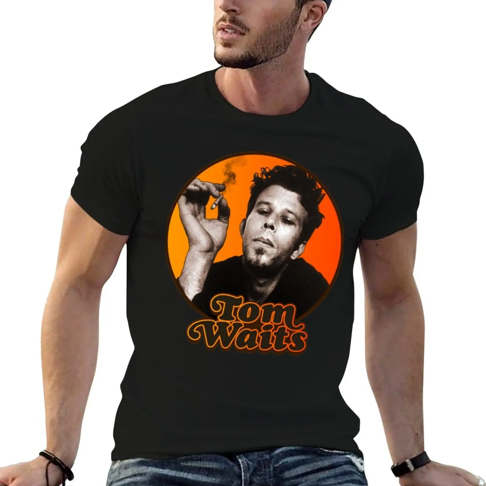 Tom Waits Tom Waits Retro Music Legend T-Shirt kawaii clothes cheap stuff t shirts for men graphic
