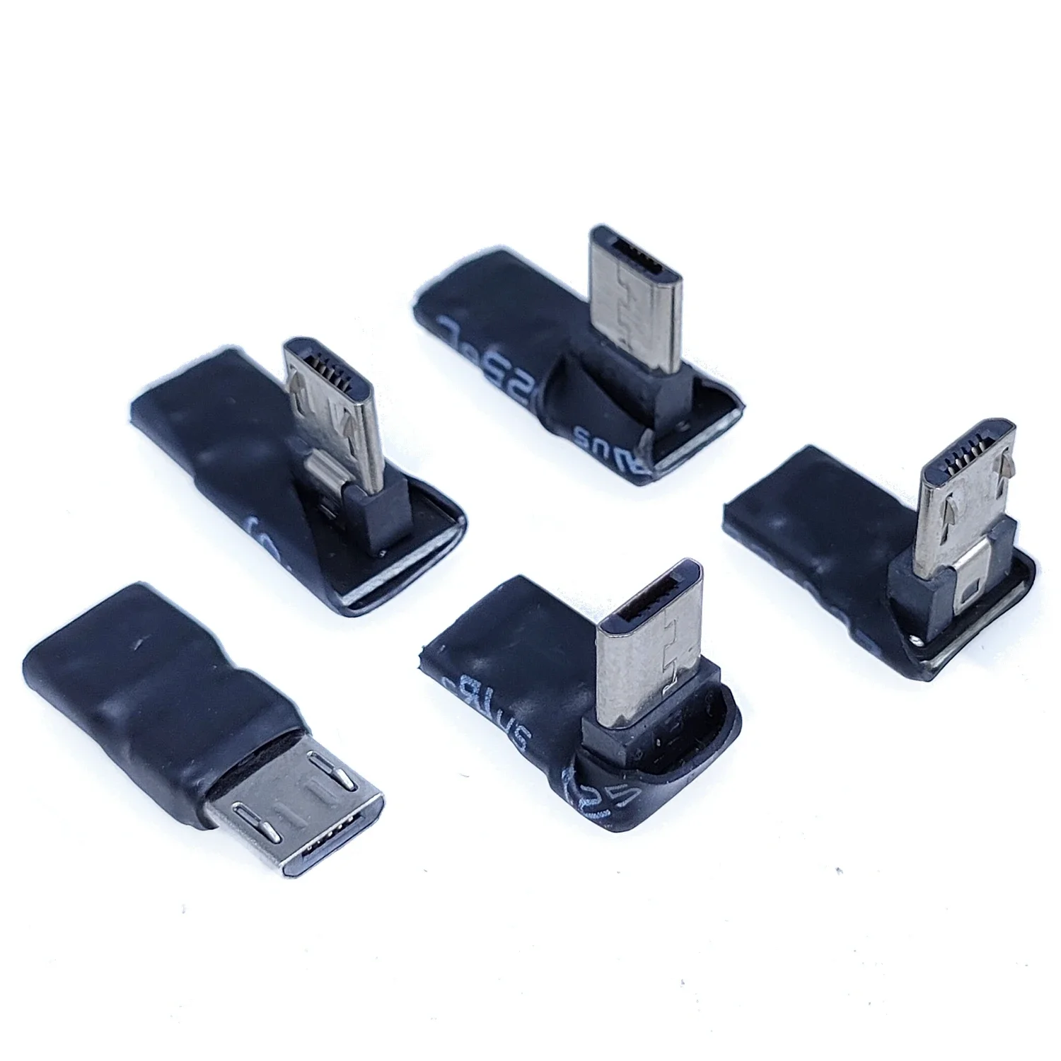 Ultra short body New Micro to Micro Adapter Plug 90 Degree Left and Right Angle Micro Male to V8 Female Charging Data Connector