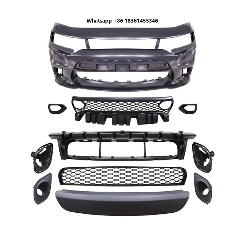 

Sleek Car Body Kit Hellcat Style Front Bumper With Lamp Hole 2019+ FOR