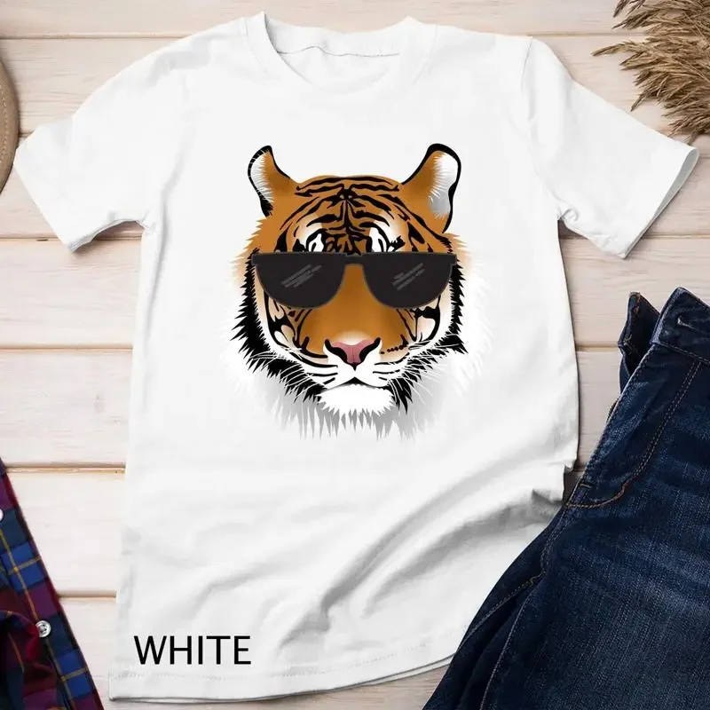 Cool Bengal Tiger With Sunglasses Bengal Tiger Head Funny Unisex T shirt