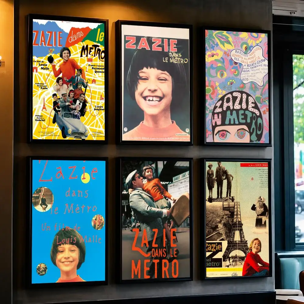 classic movie Z-Zazie dans le Metro-O Poster Removable Wall Sticker for Home Cafe Bar Office Interior Decor
