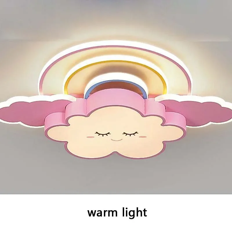 Nordic Children's Room Colorful Cloud Ceiling Light Simple Modern LED Ceiling Light Scandinavian Creative Bedroom Warm Light