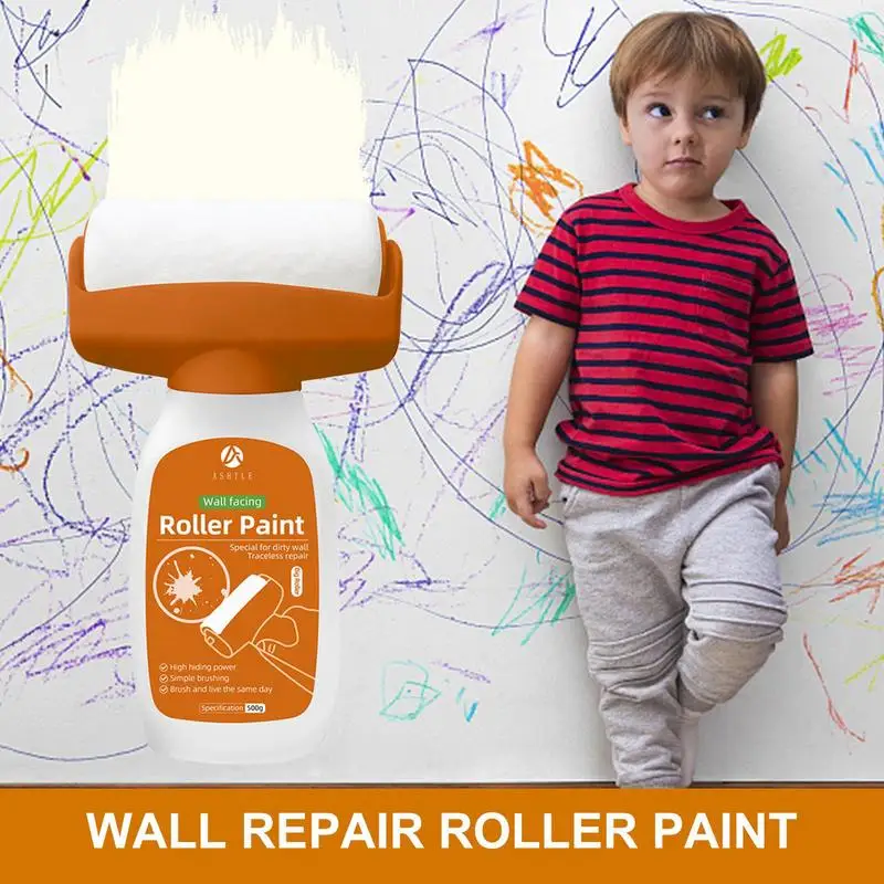 

Wall Repair Roller Paint Household Supply Cleaning Tool White Water Based Latex Paint roller DIY Renovation Wall Spackle Roller