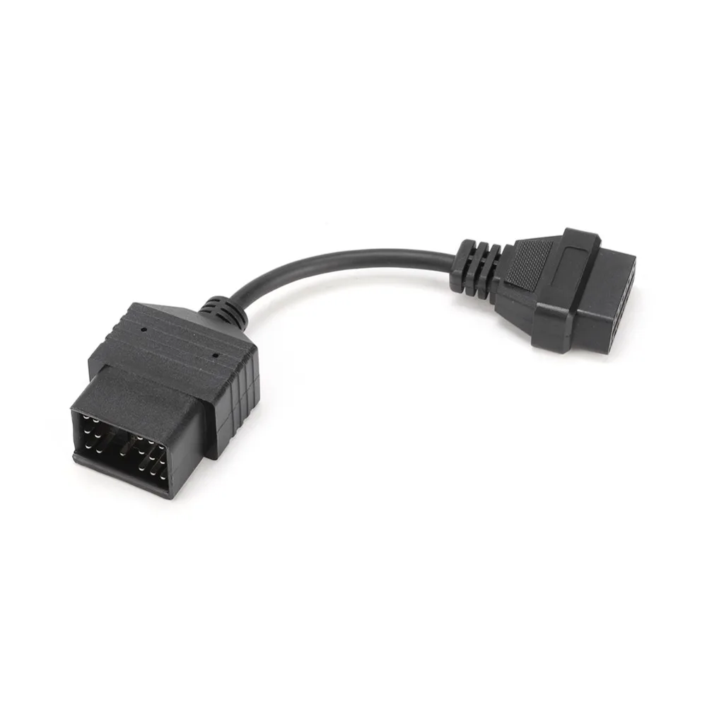 ABS OBD2 Diagnostic Cable Plug & Play Rectangle Shape OBD2 Adapter Connector 17 Pin to 16 Pin Diagnostic Cable Adapter