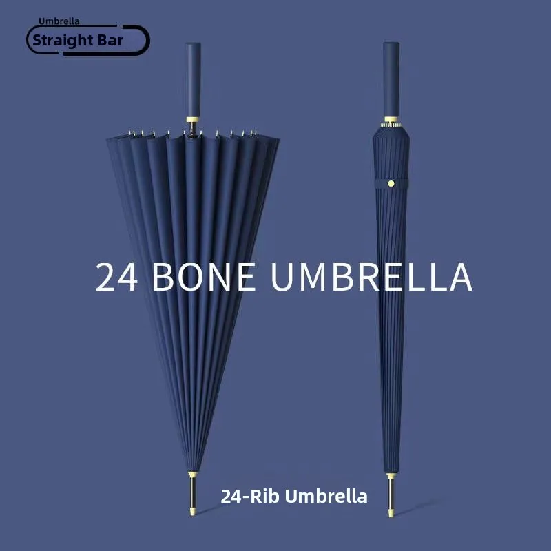 

Мужской прямой зонт Busin большого размера, 24 кости, с длинной ручкой, для тяжелого дождя, ветрозащитного домашнего использования
