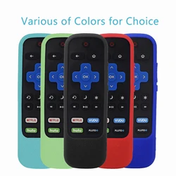 Protective Case for TCL Roku TV Steaming Stick 3600R 3800 3900 Remote Silicone Cover Shock Proof Controller Skin Anti-Slip