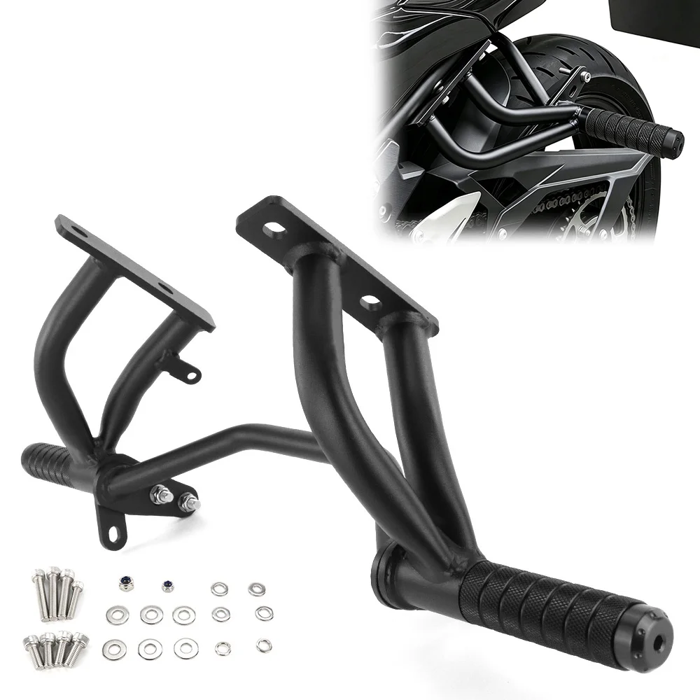 Motorcycle Rear Footrest Subcage Passenger Peg Guard Step Plate Stunt Protection For Kawasaki Ninja 400 Z400 For Ninja 500 Z500