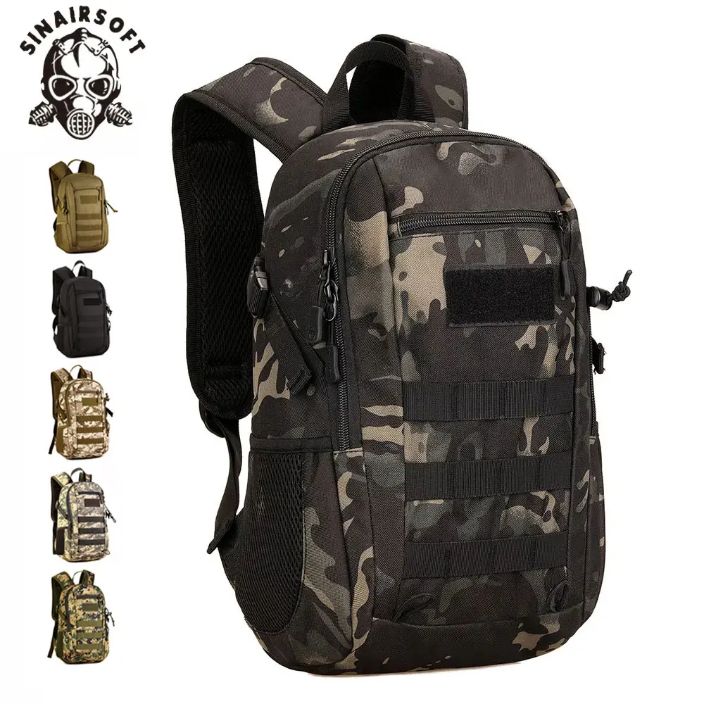 

SINAIRSOFT 12L Tactical Backpack Camouflage Men Women Bags Molle Rucksack Trek Backpacks Bag Airsoft Hunting 12L Small Backpacks