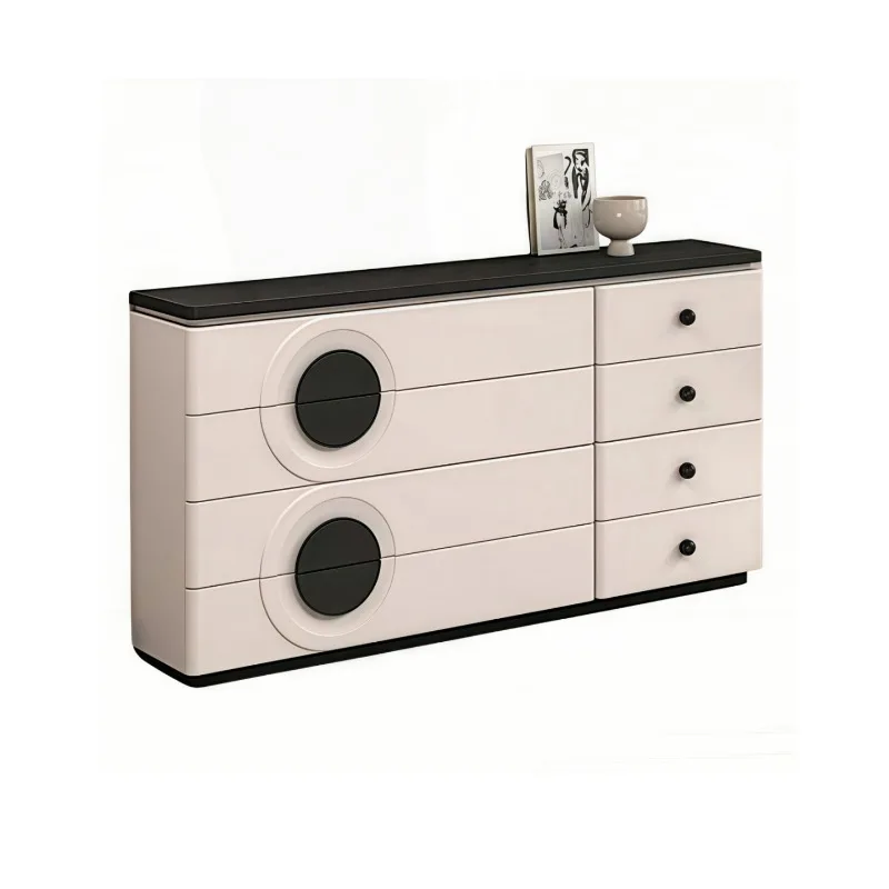 Original Italian minimalist paint side cabinet, entrance cabinet