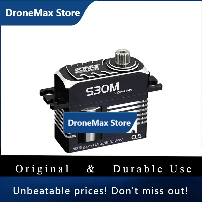 DroMaKINGMAX S23M 23kg S30M 30kg S31M 31kg S36M 36kg Digital Steel Gear Mini Servo For RC Airplane F3A Gliders Heli And Turbojet