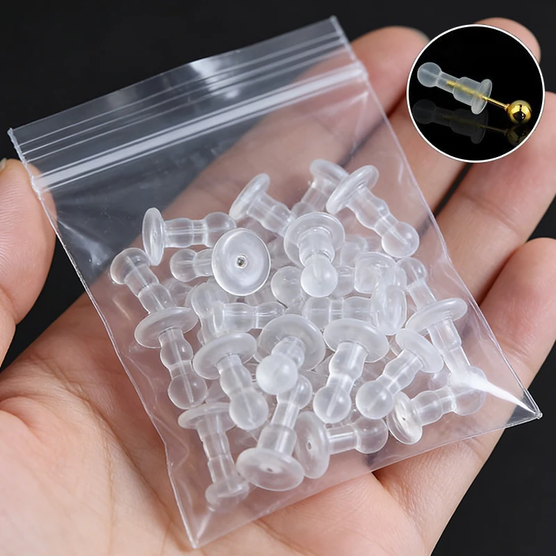 

Силиконовые заглушки для серег - защитные заглушки-фиксаторы для серег с полным покрытием, предотвращающие проколы, для изготовления серег-гвоздиков, компоненты для ювелирных изделий