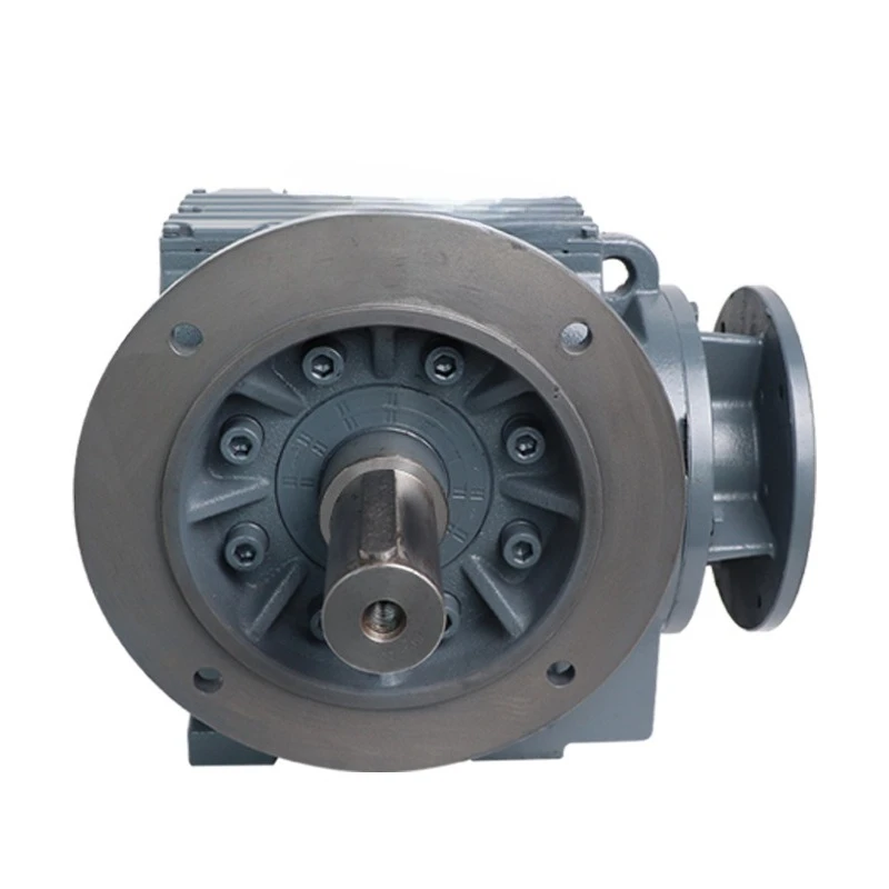 Motor reductor de engranajes helicoidales de cobre con bridas de eje sólido