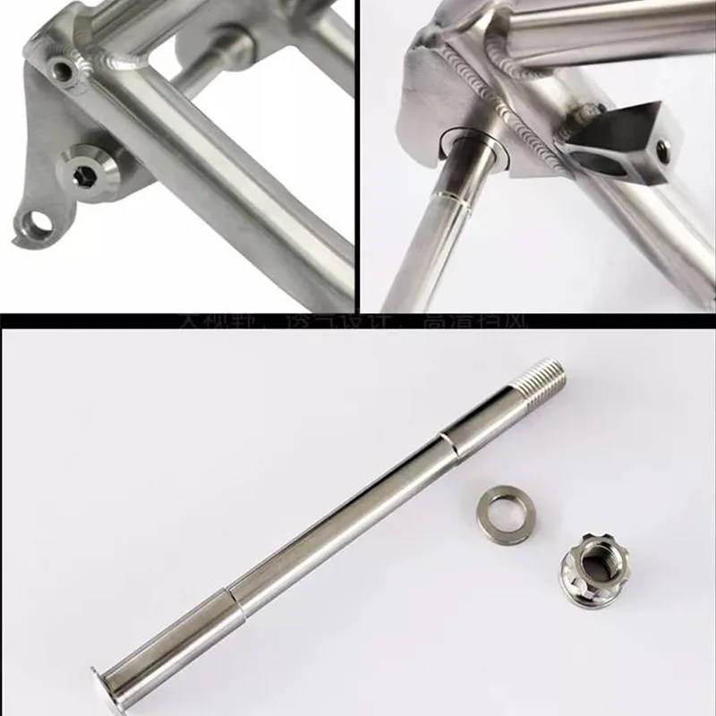 Titanium Thru Axle Barrel Shaft for Gravel Road Bike Frame, Bicycles Accessories, 142*12mm