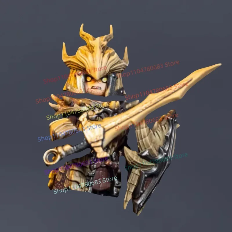 

MOC Building Block Assembly Mini Doll Dragon Scale Armor Weapon Accessories Puzzle Collection Ornaments Toys Holiday Gifts