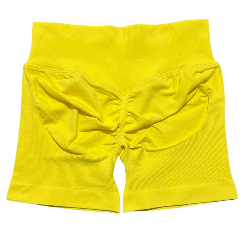 HISTELLO sportshorts 4,5'' hoge taille dames yoga workout shorts naadloze leggings stretch fitness joggingbroek gymshort