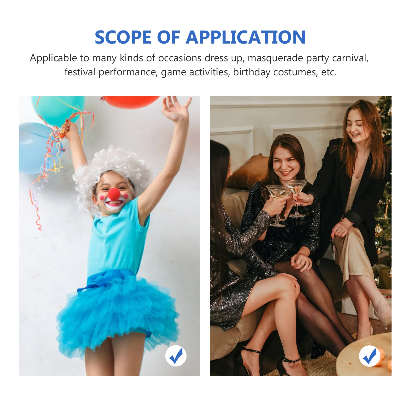 

1 пара маленьких носков-клоунов с принтом, чулки выше колена для косплея на Хэллоуин, карнавал, вечерние наряды, длинные носки-трубы