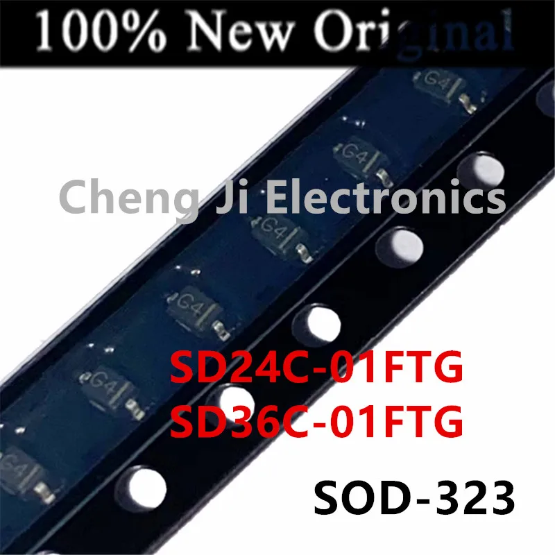 50PCS/Lot    SD24C-01FTG、SD36C-01FTG    SD36C   SOD-323    New original bidirectional transient suppression diode