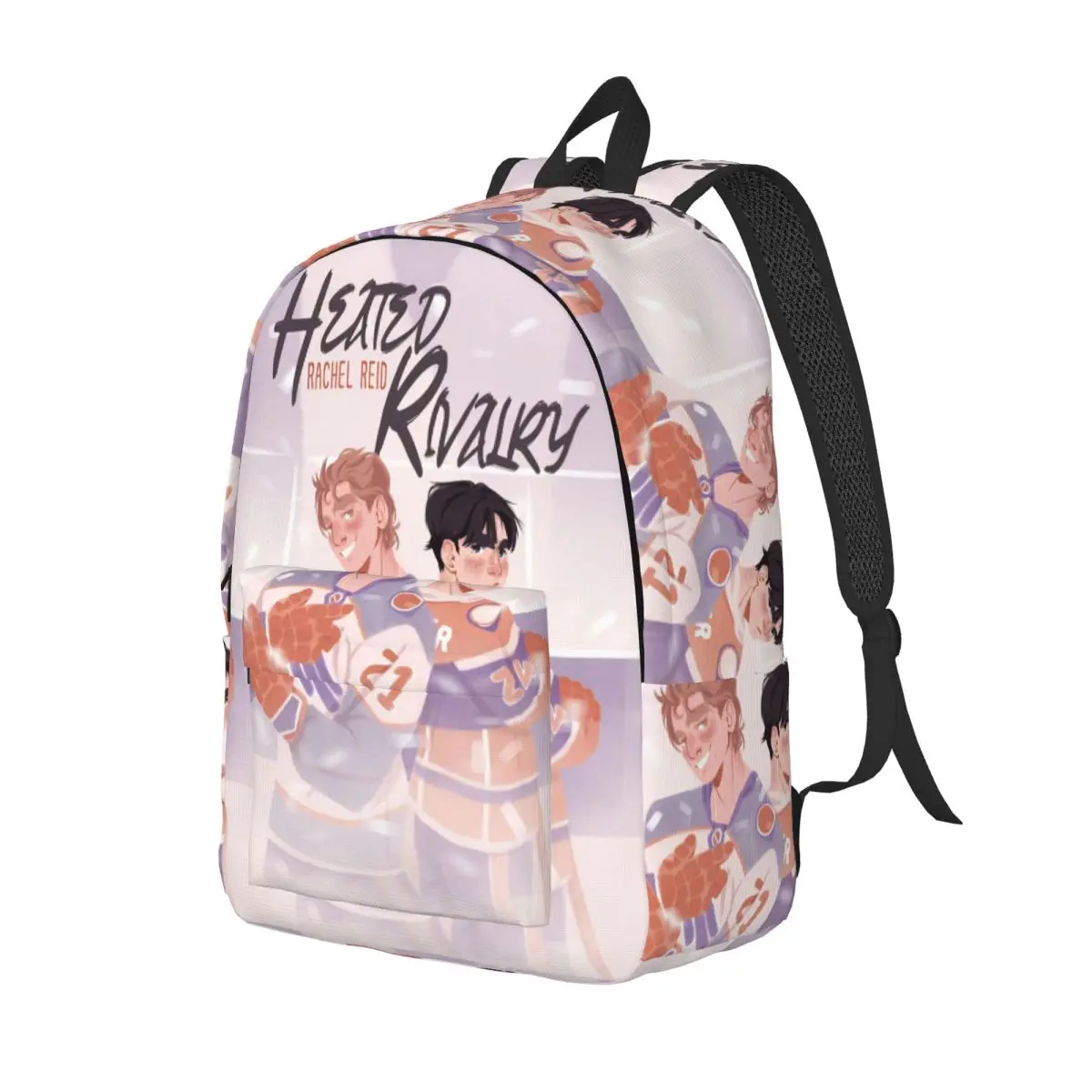 Heated Rivalry Backpack Middle High College School Student Canadian Sports Romance Bookbag Teens Canvas Daypack Hiking