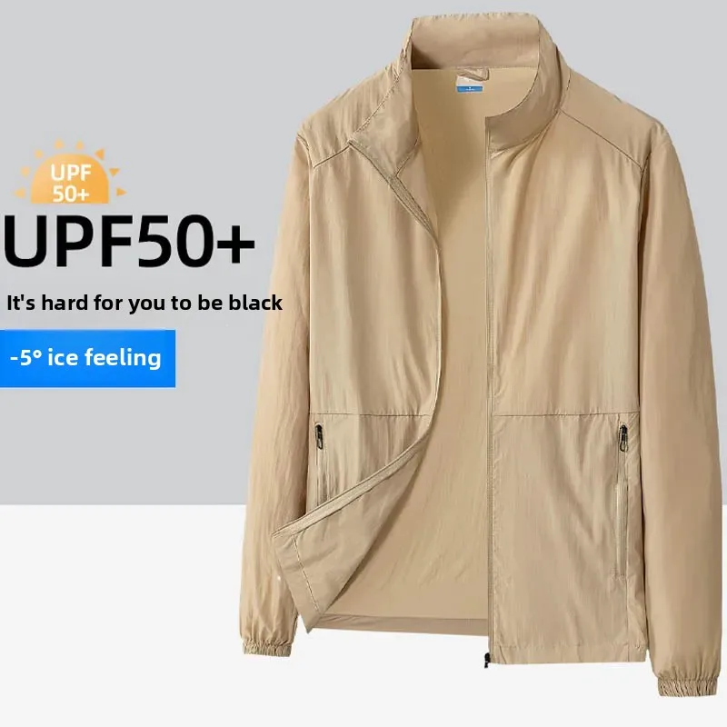 Oversize 7XL 8XL Summer UV Sun Protection Light Jacket Men Outwear Sport Cycling Hiking Fishing Coat Men Resistant Skin Clothing