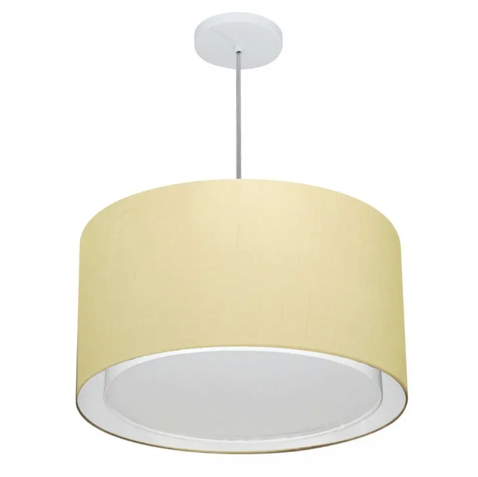 MJ-4287 Beige Cylindrical Pendant For Dining and Being Table