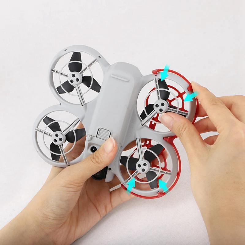 HW-elPropeller الحرس ل DJI Neo FPV الطائرة بدون طيار امتصاص الصدمات مراوح غطاء للحماية الطائرة بدون طيار استبدال الملحقات