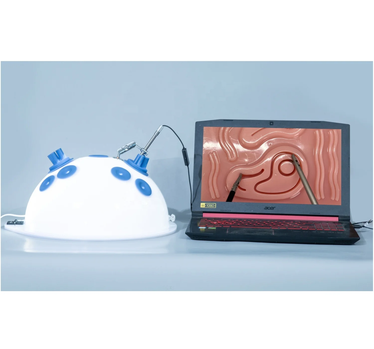 Simulated laparoscopic training box,  suture kit, medical student simulation trainer, simulation equipment