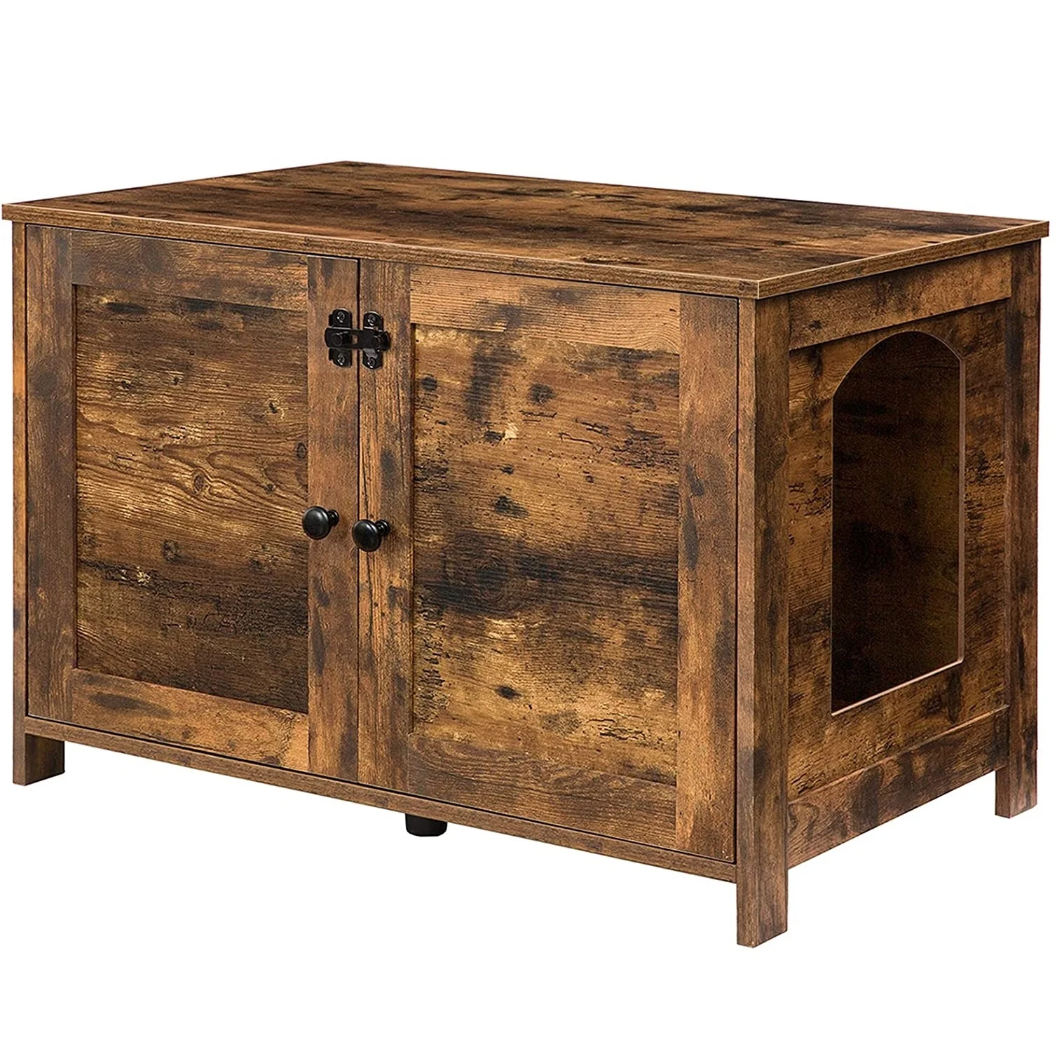 

Modern Decorative Pet Cat Litter Box Furniture Wood Enclosure Cabinet Divider Concealed Cat Litter Tray