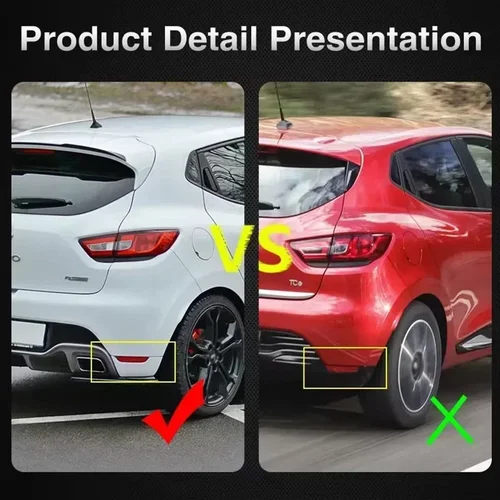 Imagen 2 del producto Reflector de parachoques trasero para coche, tiras reflectantes para Renault Clio MK4 15 Dci 75 90 2012 2013 2014 2015 2016-2021, piezas exteriores