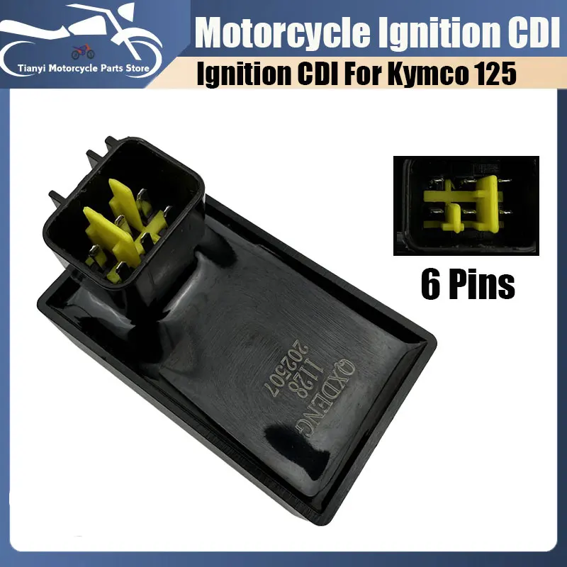 

1 PCS Motorcycle Ignition Coil CDI For keeway rks 125cc Kymco 125 6 Pin Communication fixed angle