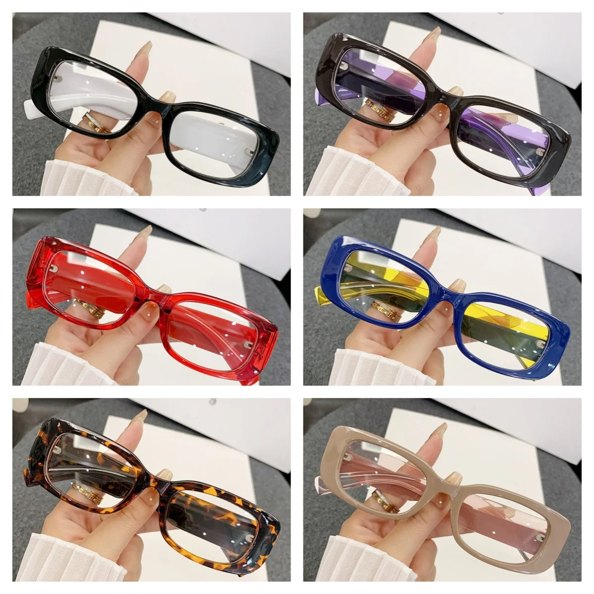 Men TR90 Glasses Frames Prescription Lenses Myopia Degree Fashion Square Optical Recipe Glasses Frame Clear Eyeglasses