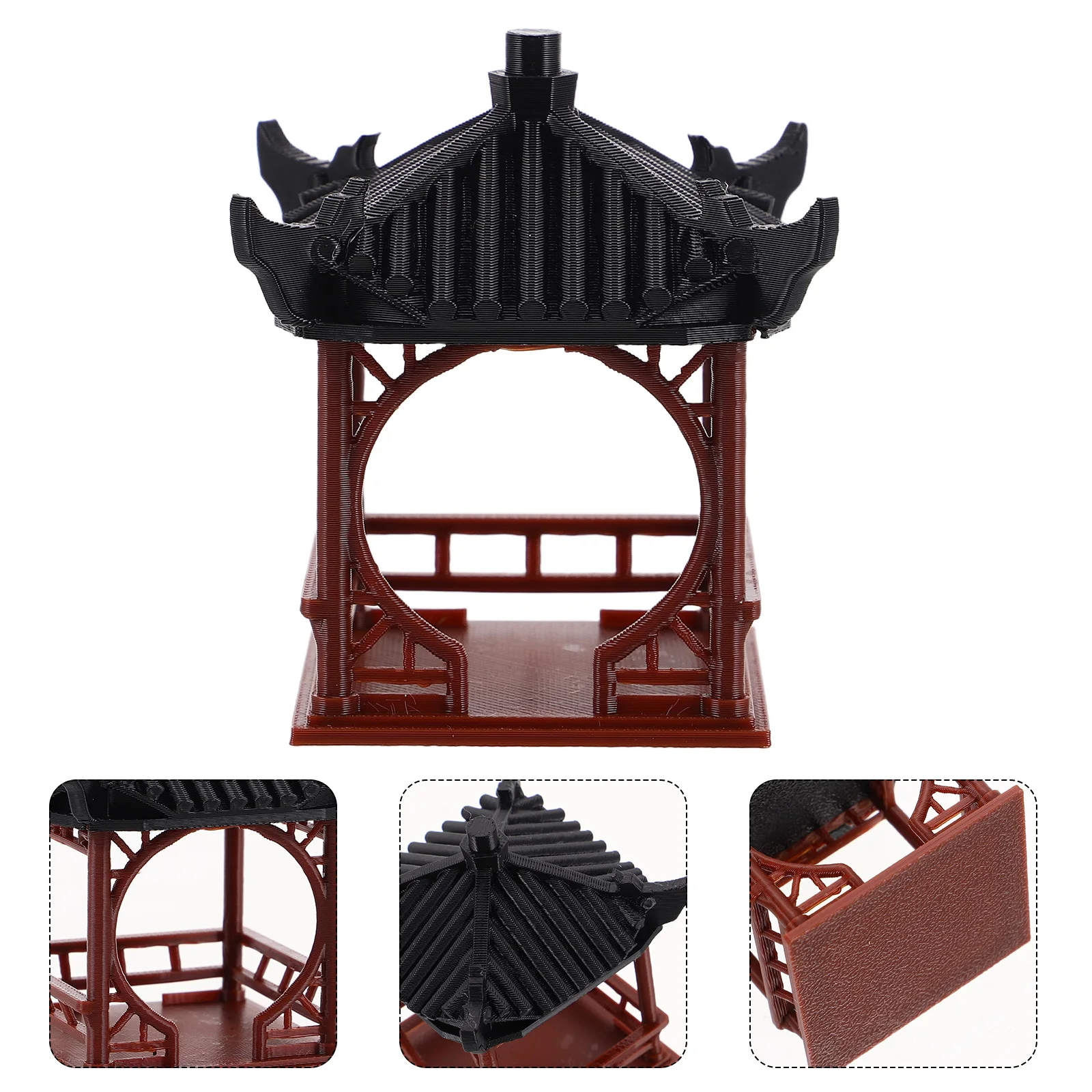 

Micro Landscape Bonsai Decorations Miniature Pavilion Pagoda Aquarium Terrarium Zen Garden Accessories