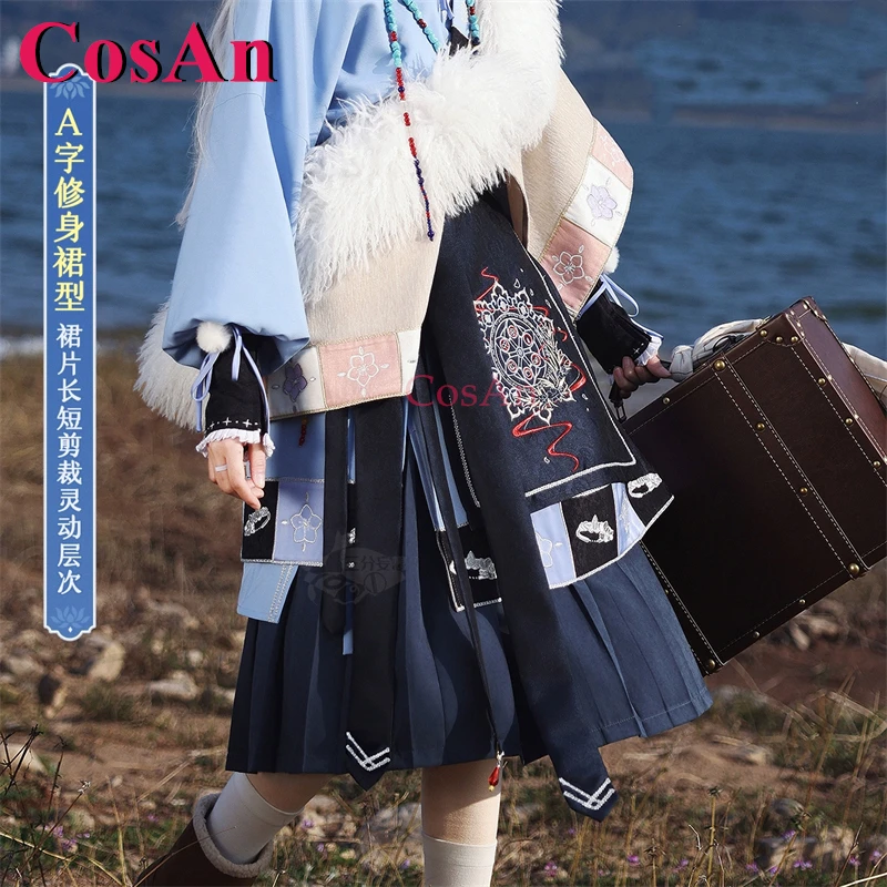 

CosAn Anime Frieren: Beyond Journey's End Frieren Cosplay Costumes Tianshan Snow Uniform Dress Halloween Role Play Clothing S-L