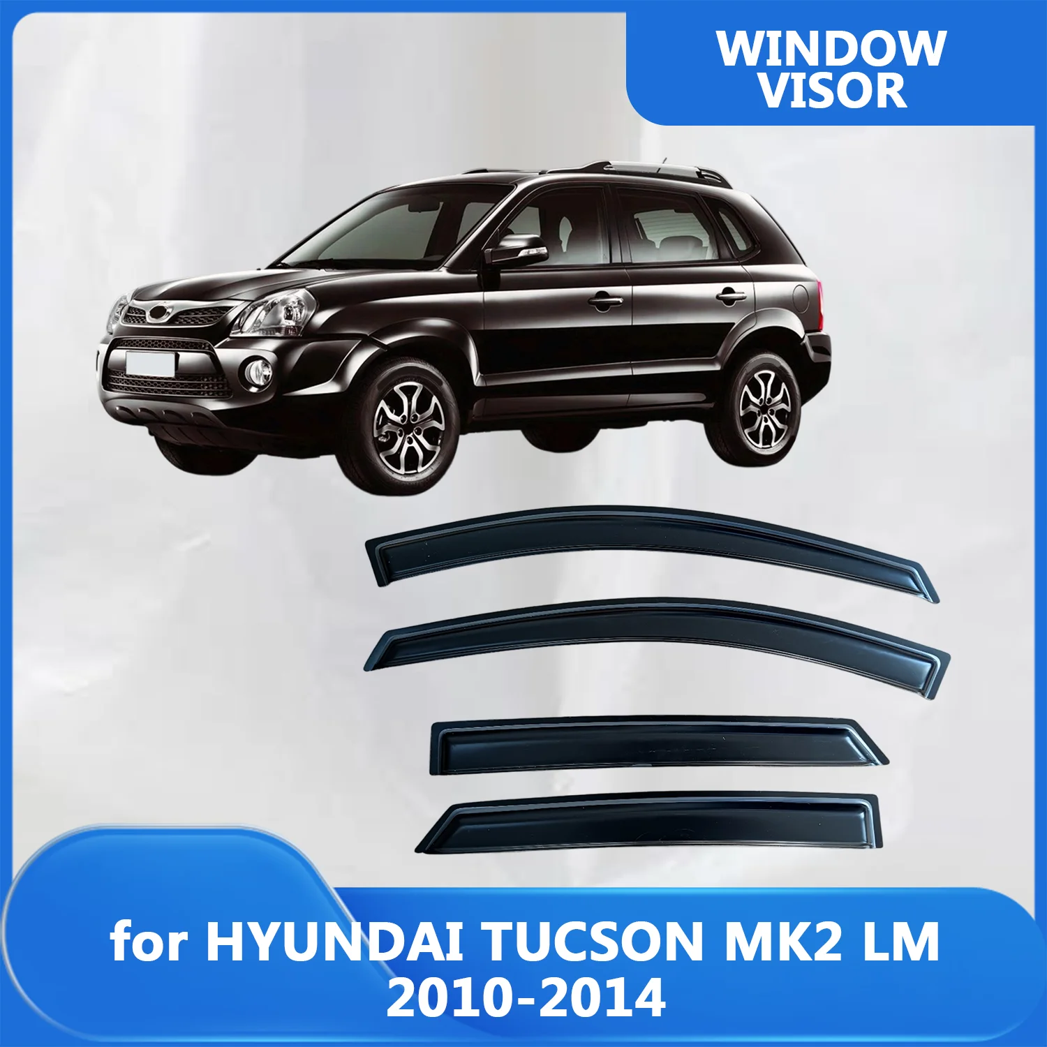 

Window Visor for HYUNDAI TUCSON MK2 LM 2010 2011 2012 2013 2014 Wind Deflectors Rain Guards Door Visor Vent Shades Rain