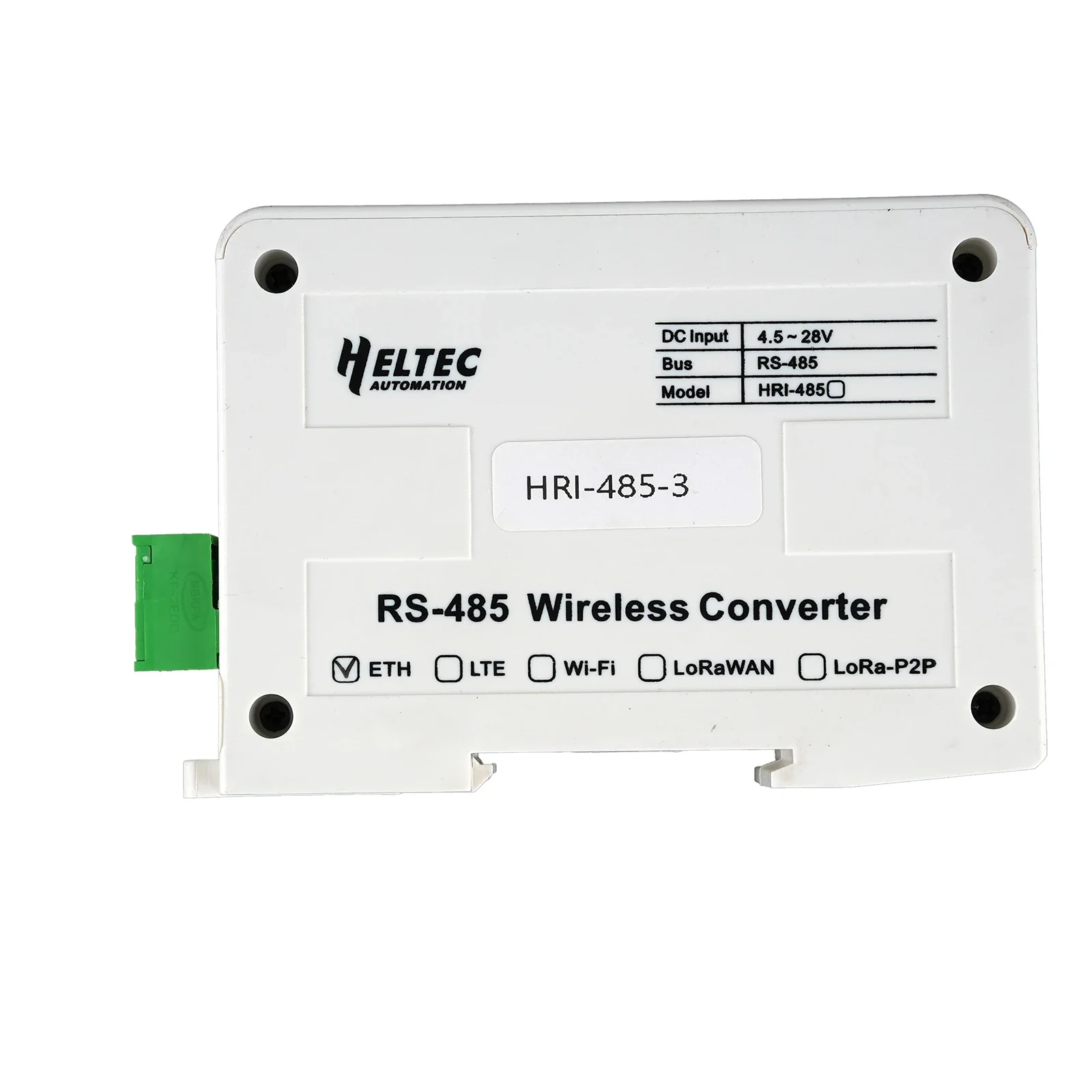 RS485 Converter HRI-4853 Support LoRa/LoRaWAN, Ethernet, LTE multiple network modes DC 4.5~28V